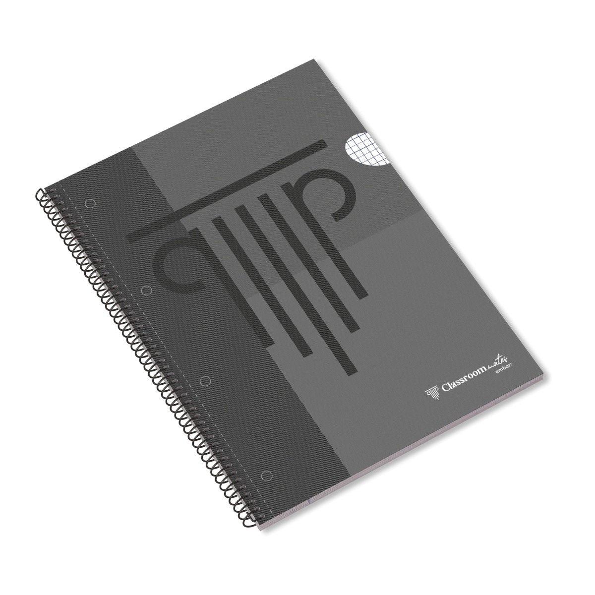 Caderno Espiral PP A4 100F 90G Classroom Mates Quadriculado 2