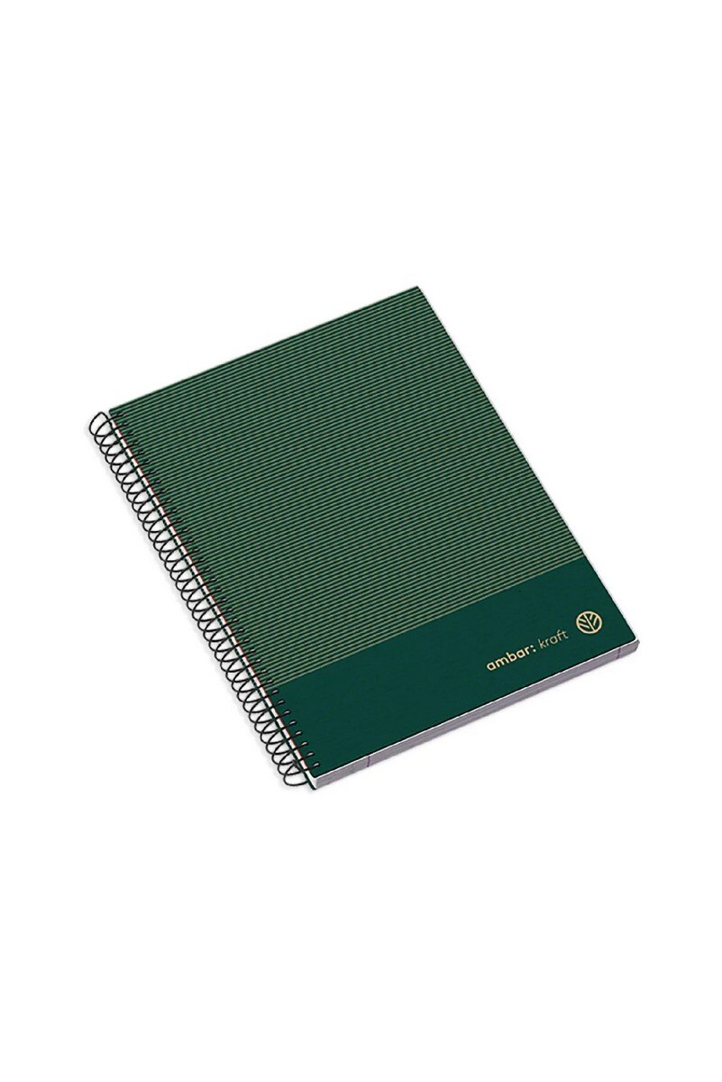 Caderno Espiral Kraft Capa Dura A5 Pautado 4