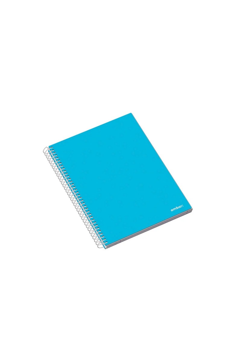 Caderno Espiral Ambar School Capa Dura A5 Quadriculado 4