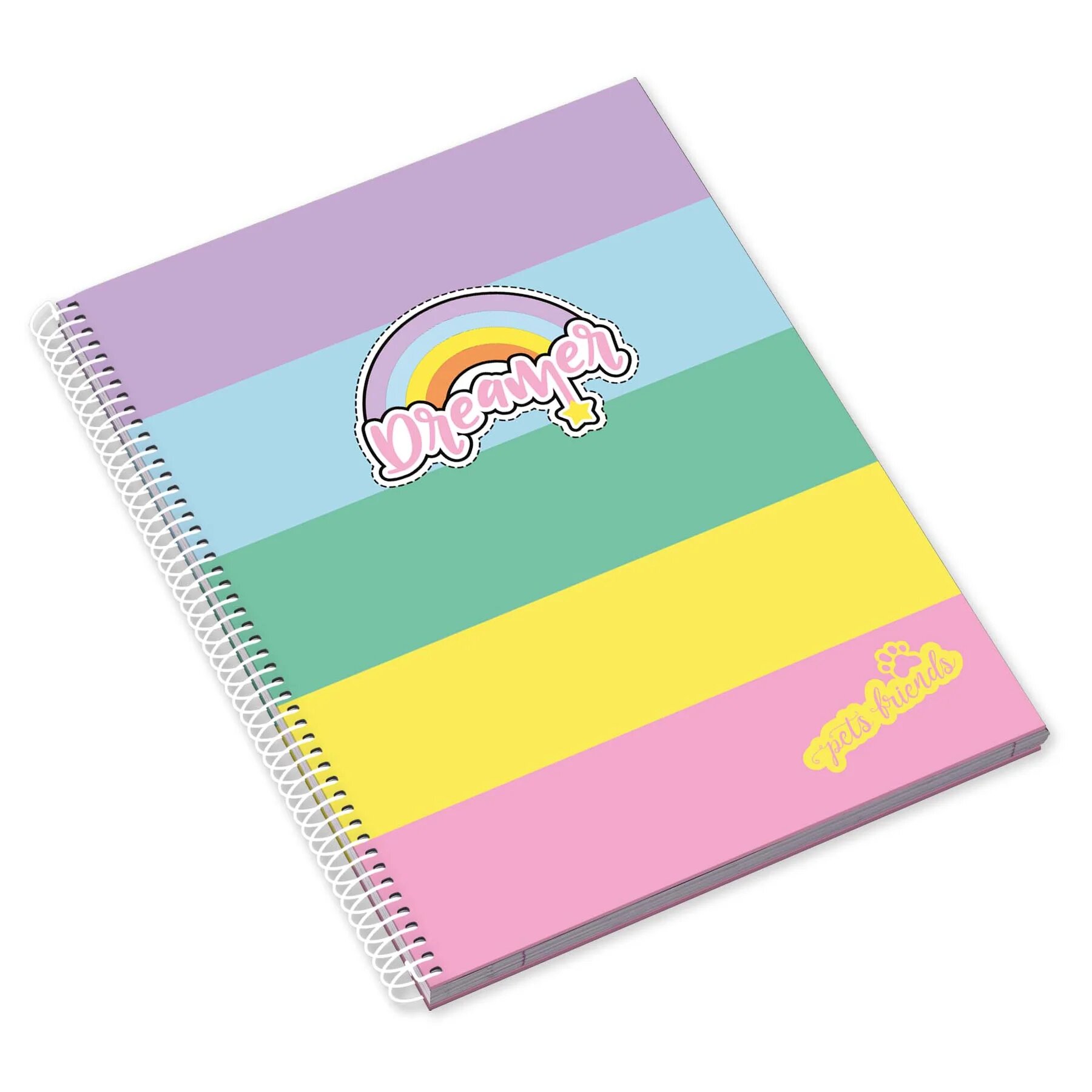 Caderno Espiral A4 80F Pets World Pautado Modelo Sortido Envio Aleatório 2
