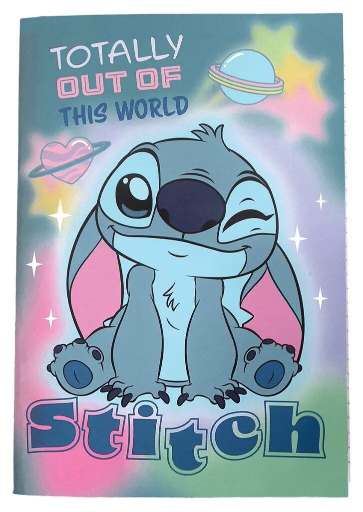 Imagem 0 de Caderno Pautado Disney Lilo e Stitch This World B/5 40 folhas Agrafado