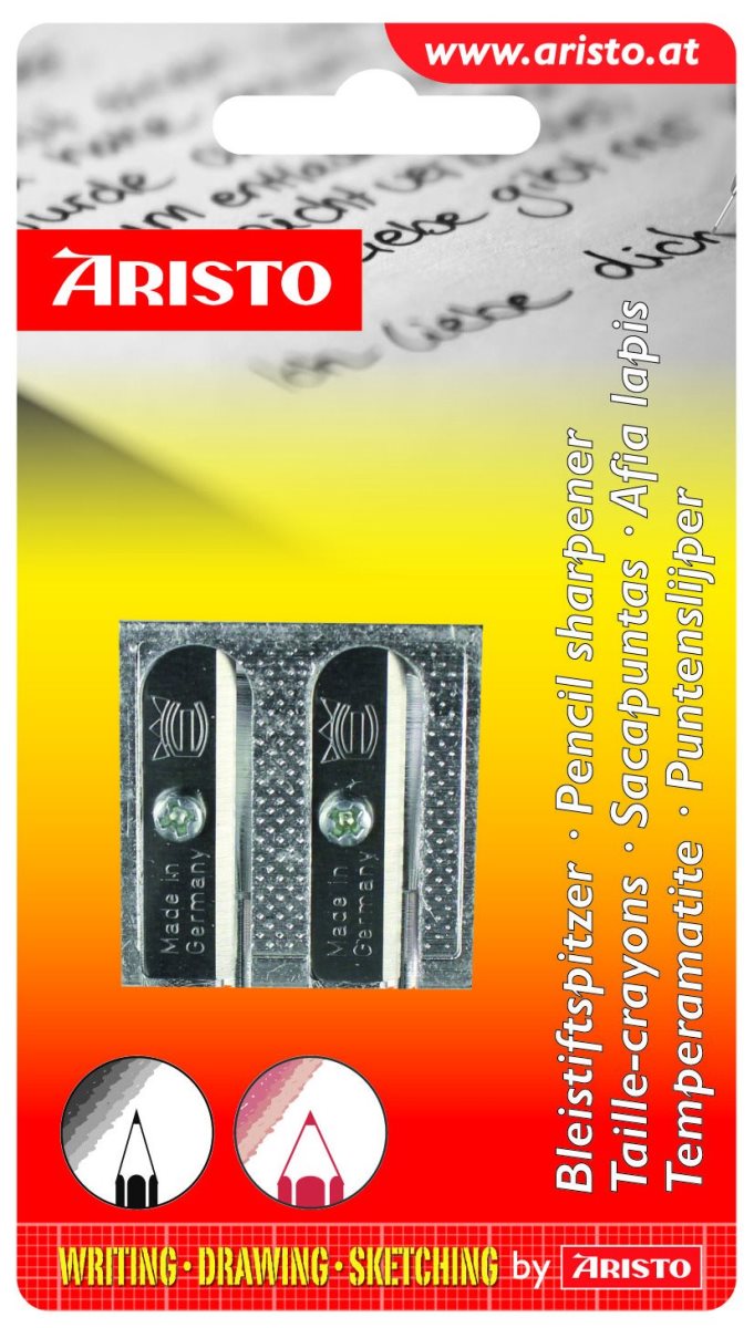 Imagem 0 de Afia-Lápis Duplo de Metal Aristo