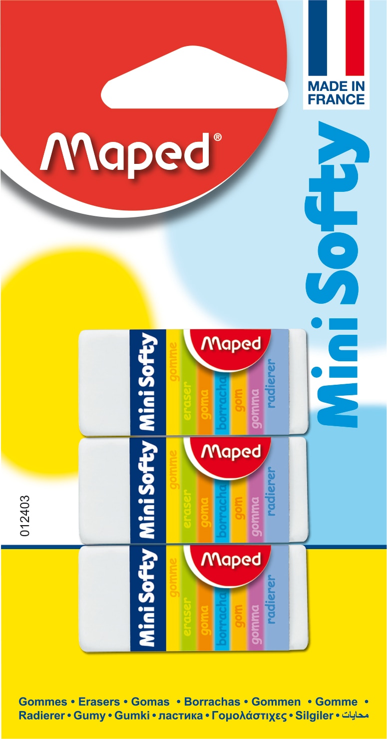 Imagem 0 de Pack 3 Borrachas Mini Softy Maped