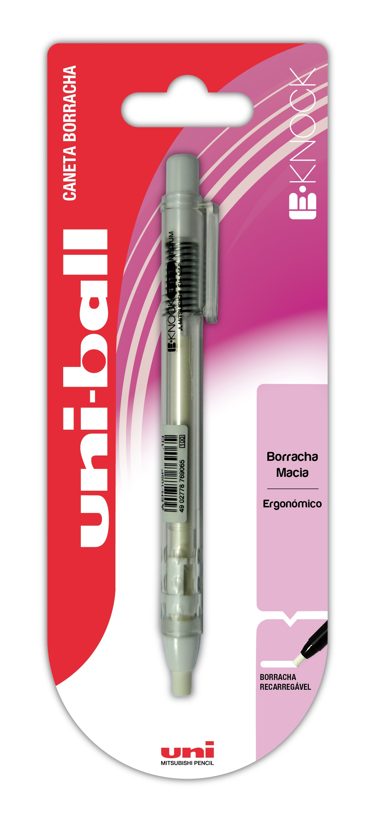 Borracha em Caneta EH-105P Uni-Ball 1