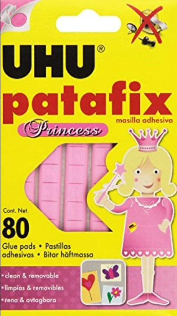 Pastilhas Adesivas UHU PATAFIX Princess Pink - 56 unidades 1