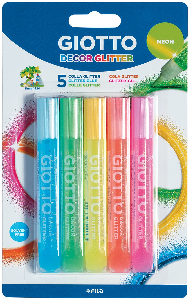Imagem 0 de 5 Colas Glitter Glue Decor Glitter - Cores Neon Giotto