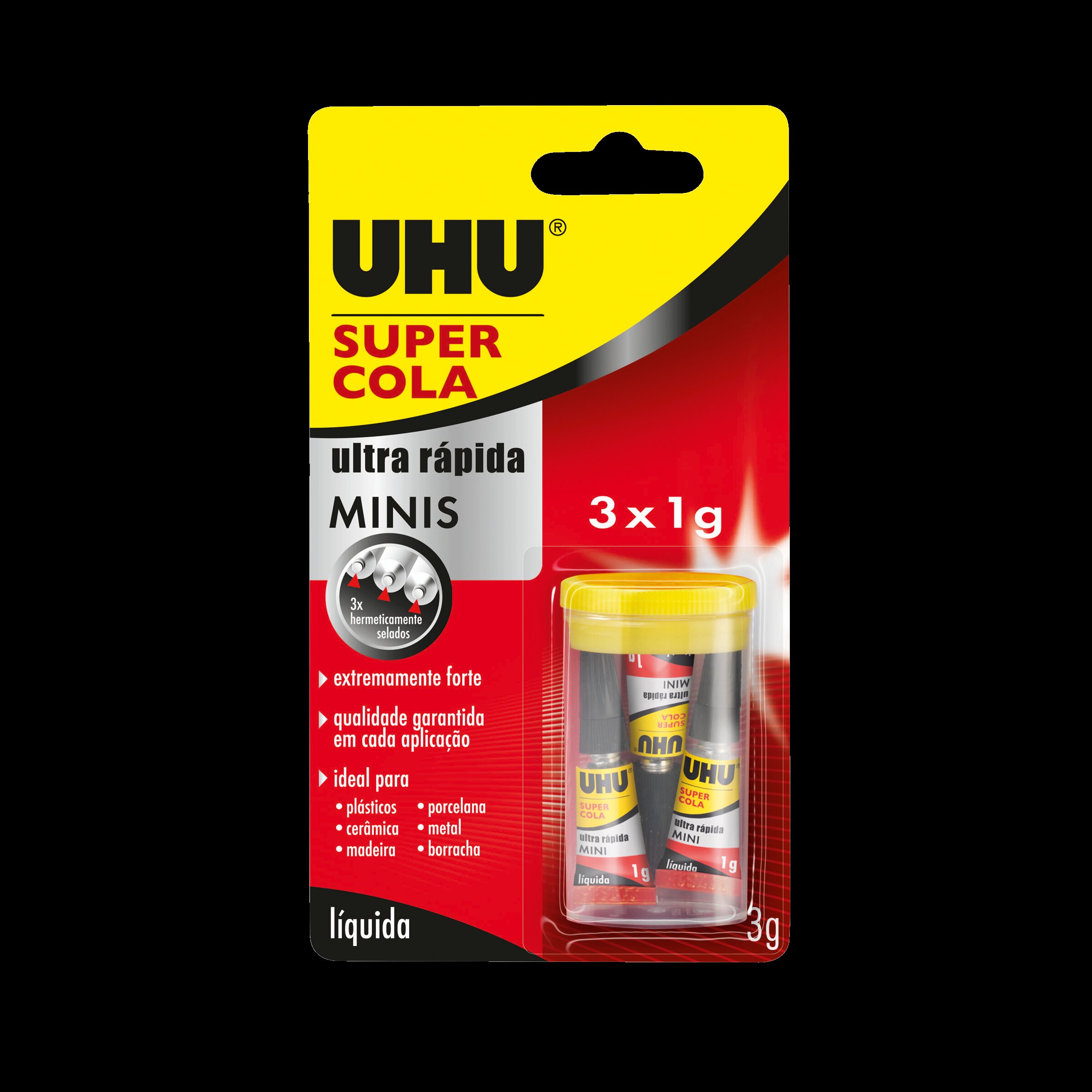 Imagem 0 de Super Minis UHU 3 x 1g
