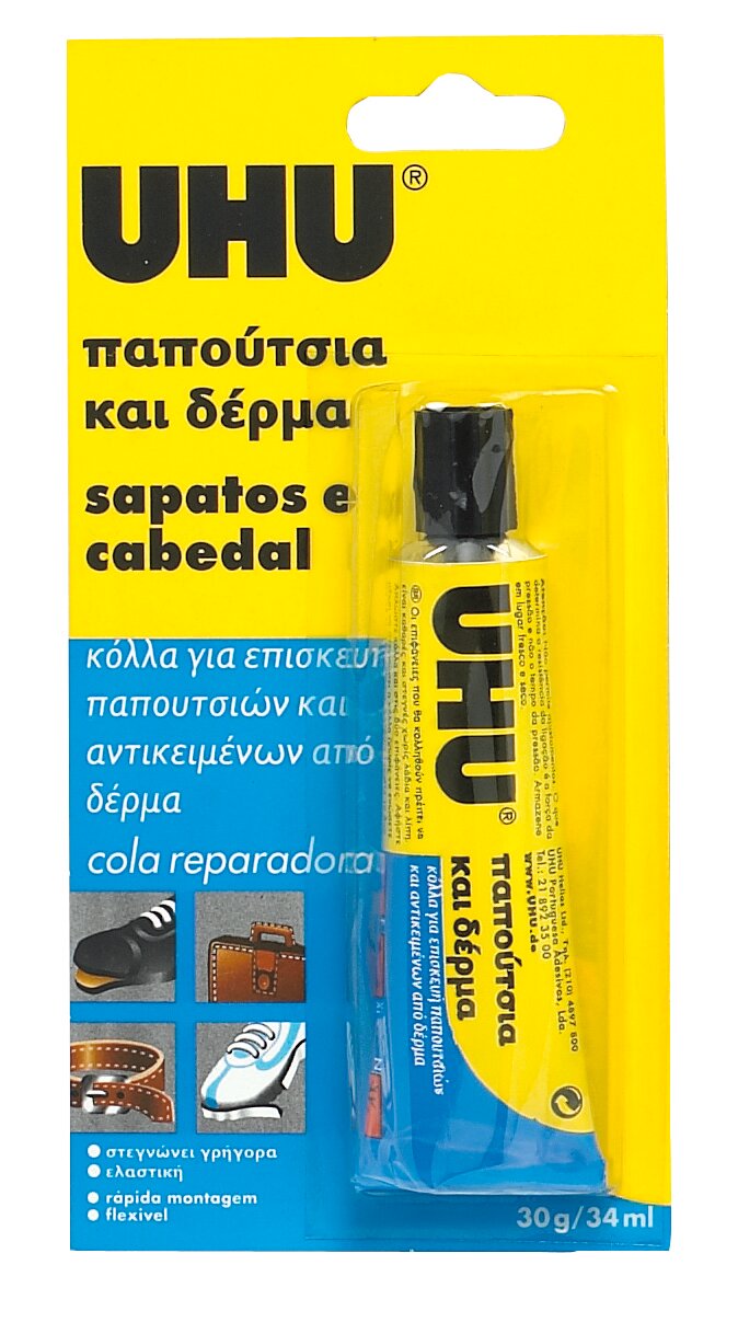Cola UHU Sapatos e Cabedal 34ml 1