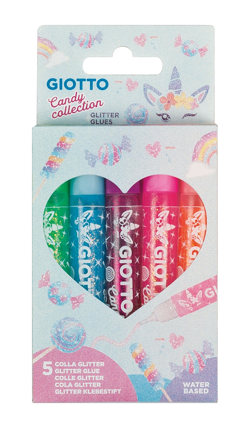 Imagem 0 de Giotto Cola Glitter Glue Candy Collection - Cx 5 uds