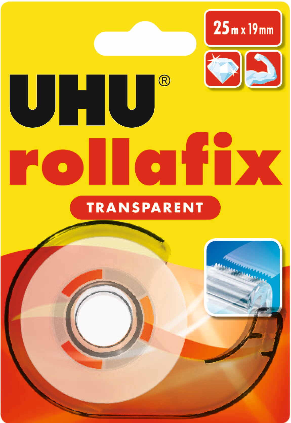 Imagem 0 de Rollafix Transparente c/ dispenser 19mm x 25m UHU
