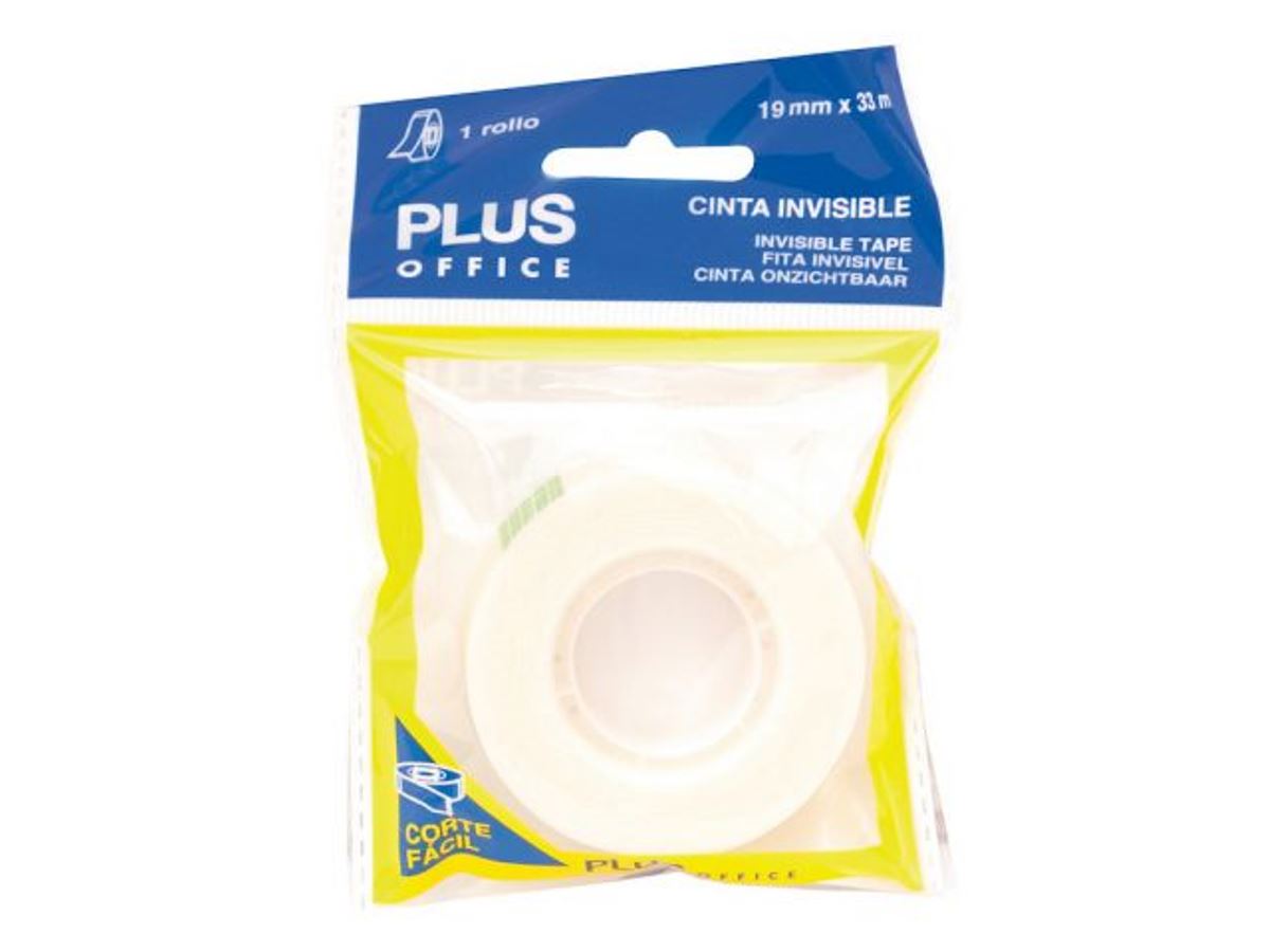 Fita Adesiva Plus Office Invisível 19Mmx33M 1