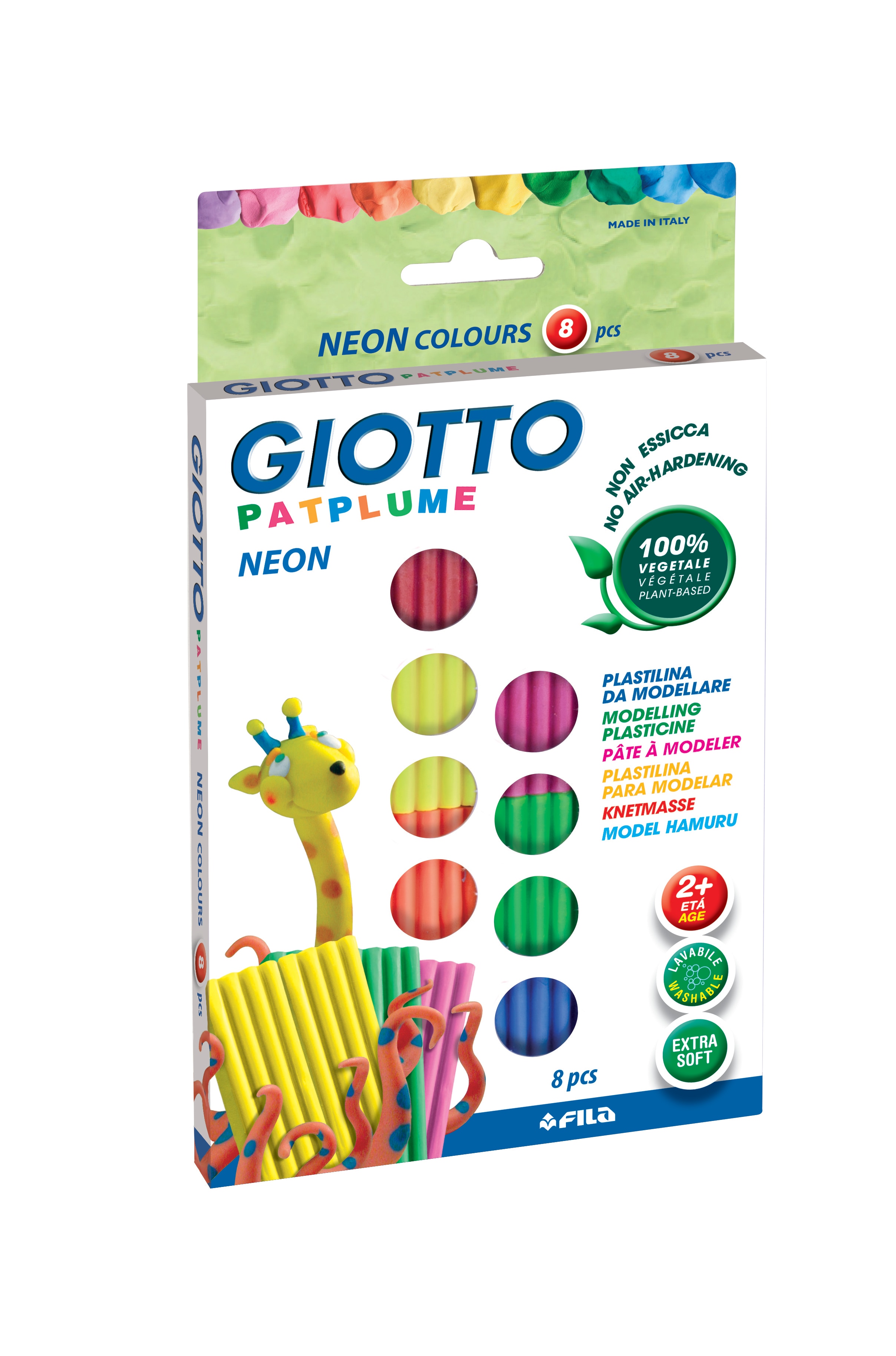 Imagem 0 de Conjunto de Plasticina Patplume Giotto Neon