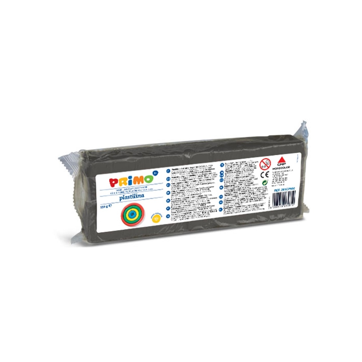 Plasticina Primo 550g - Cinzento 1