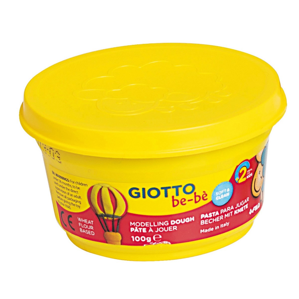 Estojo de 3 Unidades Super Massa para Brincar Be-Bè 100 g - Amarelo/Cíano/Vermelho Multicolor-2