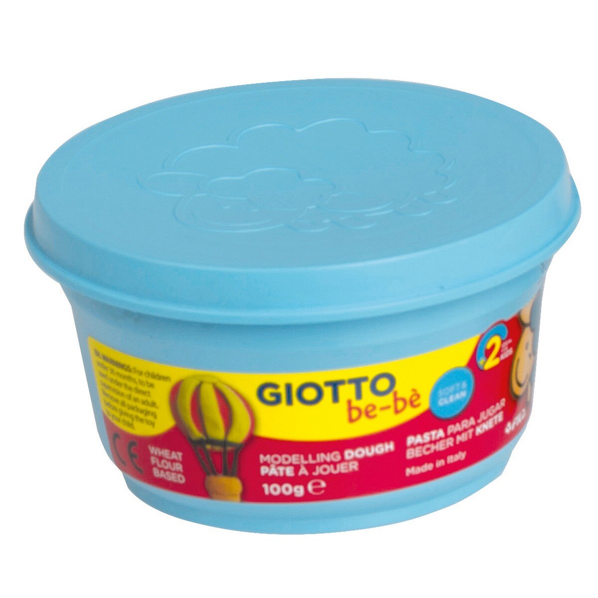 Estojo de 3 Unidades Super Massa para Brincar Be-Bè 100 g - Amarelo/Cíano/Vermelho Multicolor-3