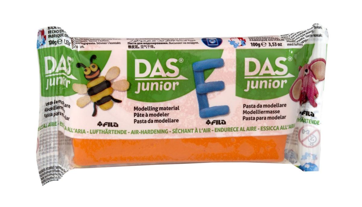 Pasta de Modelar Laranja 100gr Das 1