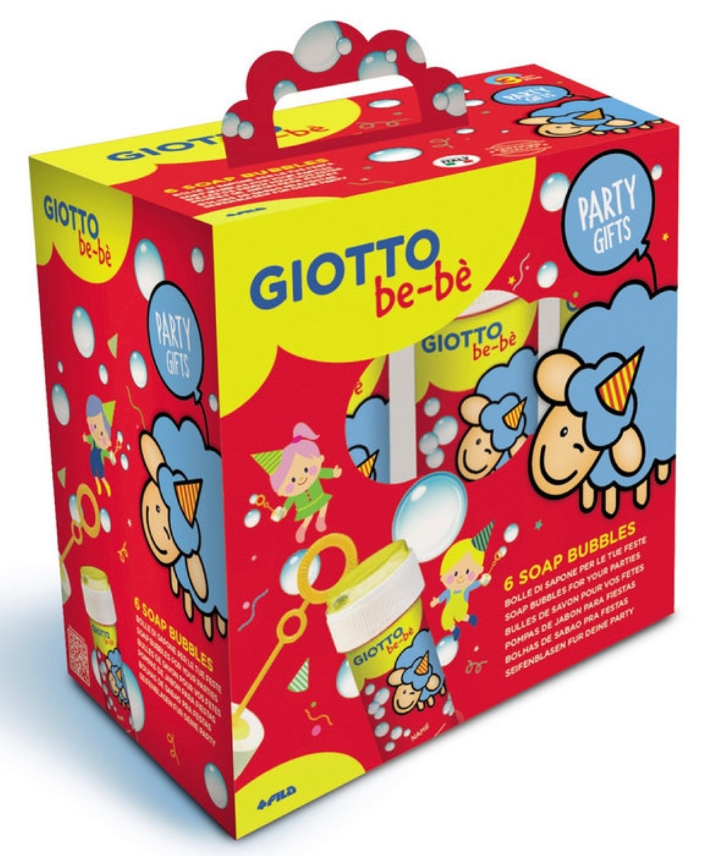 Conjunto de 6 Tubos para Bolinhas de Sabão Giotto Be-Bé 1