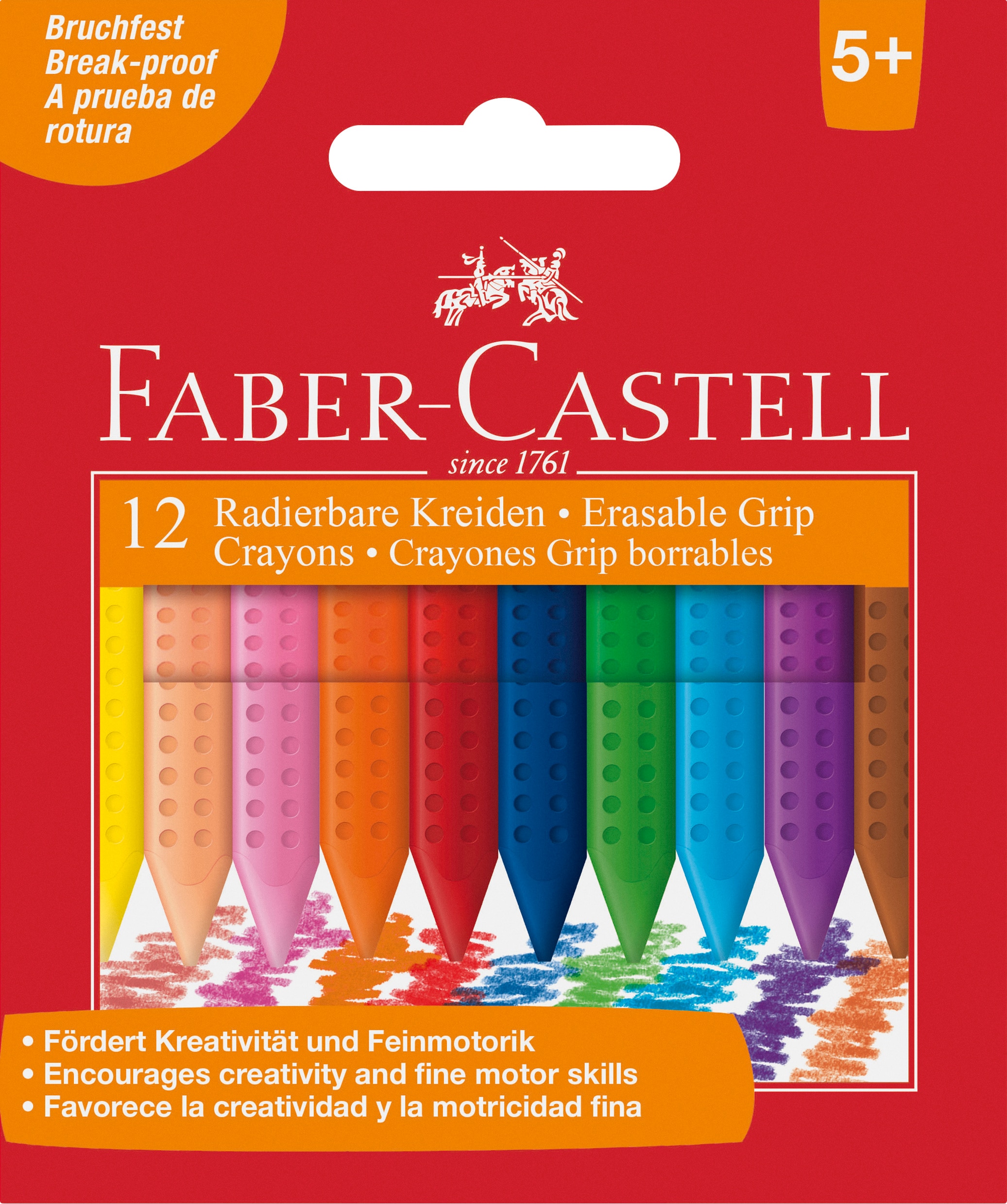 Imagem 0 de Caixa 12 Lápis de Cera Grip Standart Faber Castell