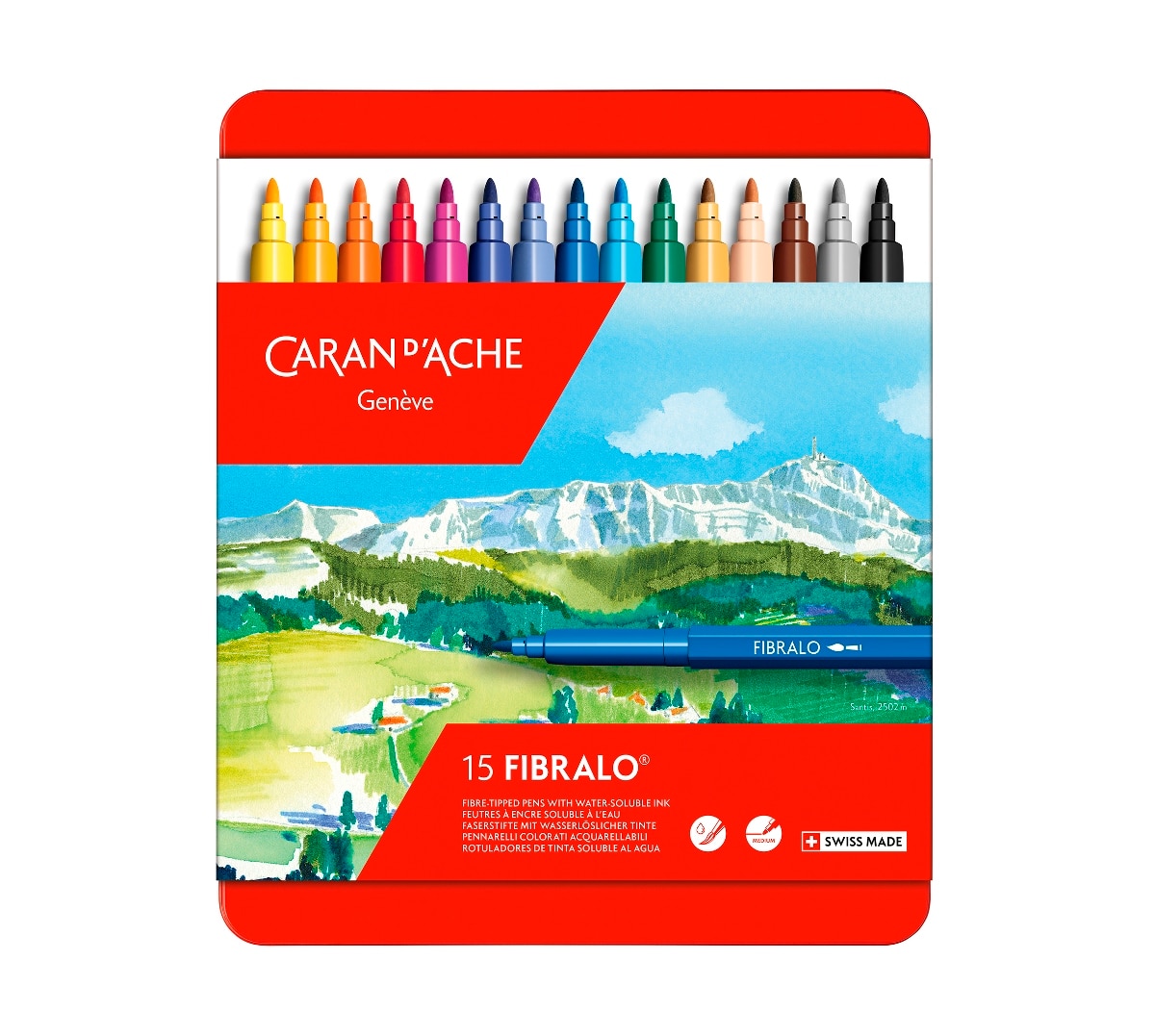 Marcadores Fibralo, 15 cores 1