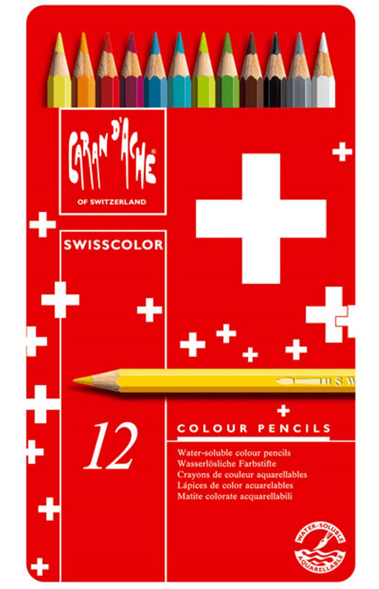 Imagem 0 de Caixa 12 Lápis de Cor Swisscolor Caran D'Ache