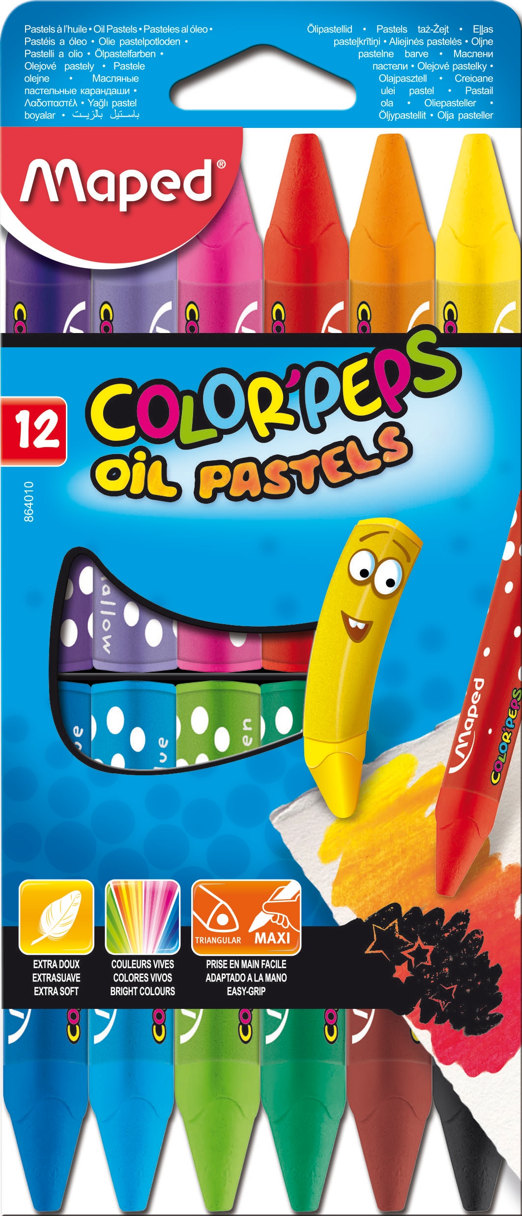 Imagem 0 de Caixa de 12 Lápis Color Peps Oil Pastels Maped