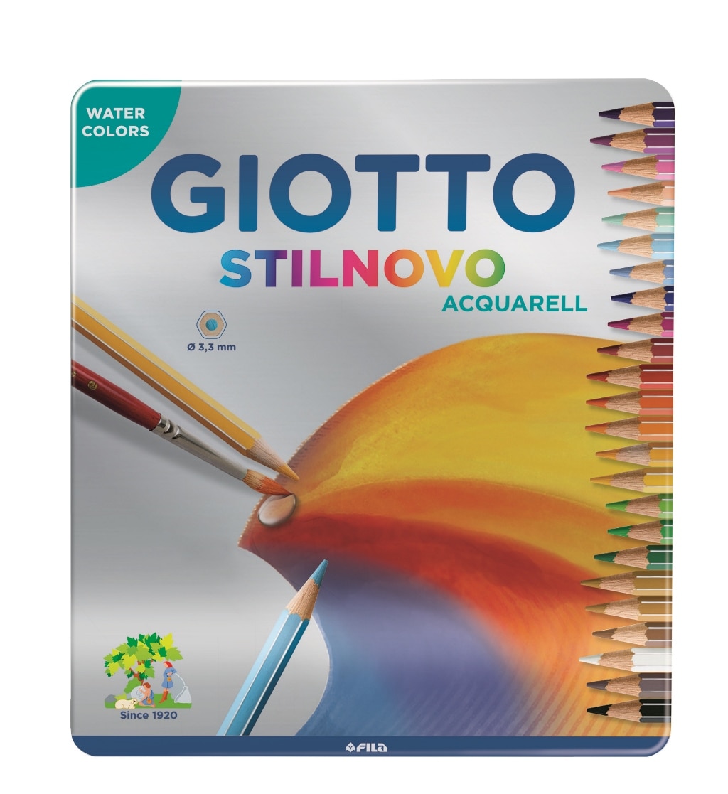 Imagem 0 de Lápis de Cor Aguarelável Stilnovo Acquarell 24 unidades Giotto