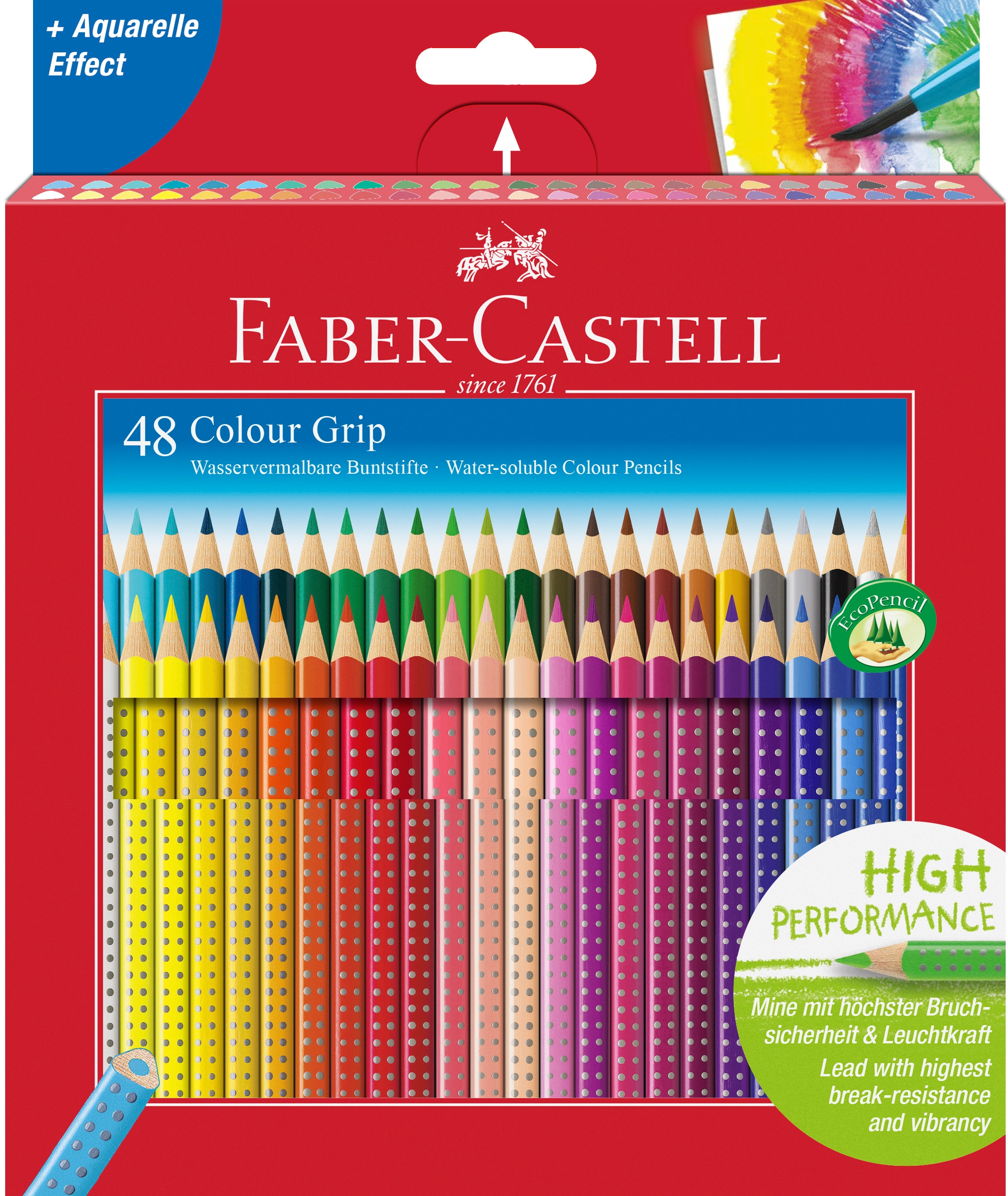 Caixa com 48 Lápis de Cor Grip Faber Castell 1