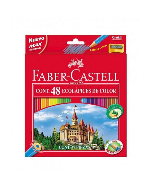 Caixa de 48 Lápis de Cor Faber Castell Multicolor-1