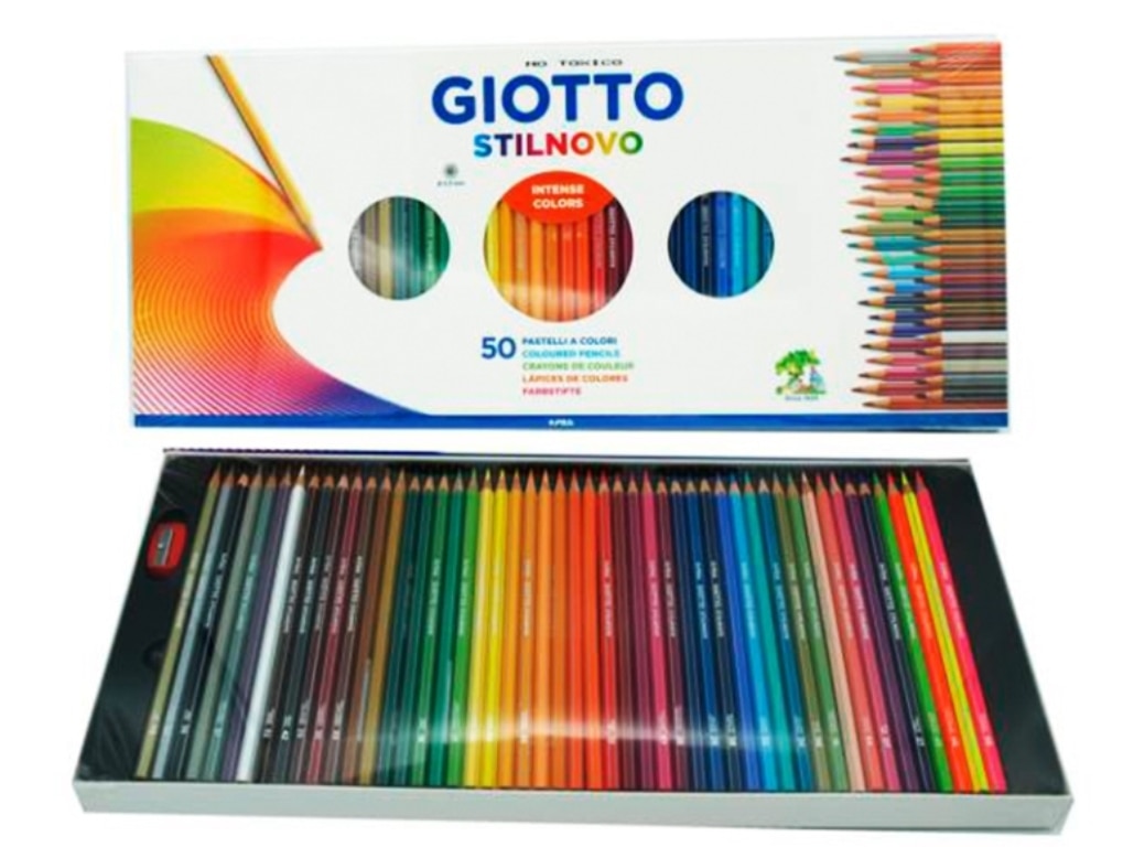 Caixa 50 Lápis de Cor Stilnovo Giotto 1
