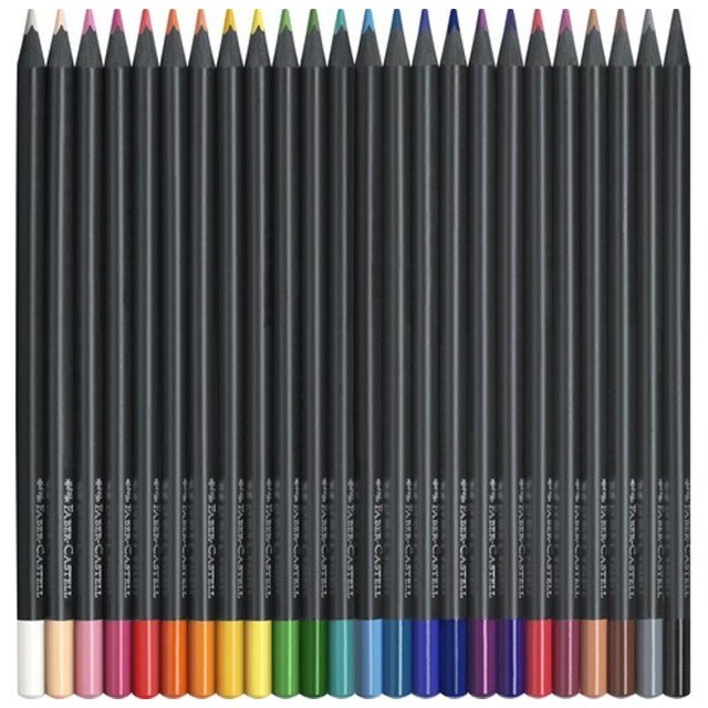 Caixa de 24 lápis de cor Black Edition 3