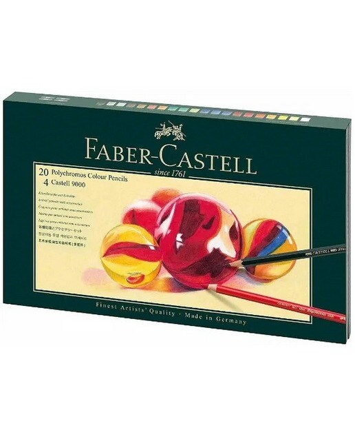 Imagem 0 de Caixa de Madeira Polychromos com 24 Lápis Faber-Castell