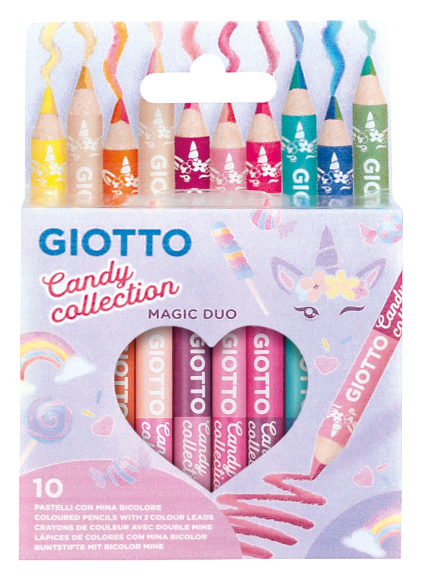Imagem 0 de Giotto Mini Lápis de Cor Magic Duo Candy Collection - Cx 10 uds