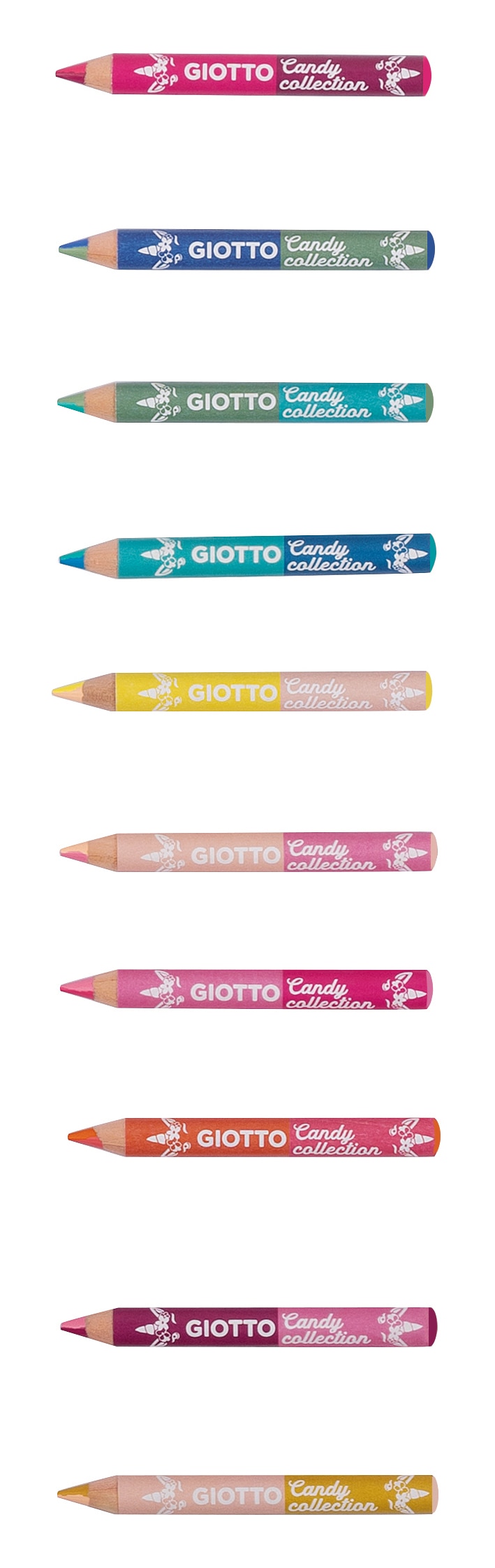 Giotto Mini Lápis de Cor Magic Duo Candy Collection - Cx 10 uds 2