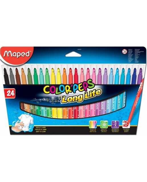 Caixa 24 Canetas de Feltro Color'Peps Jungle 1