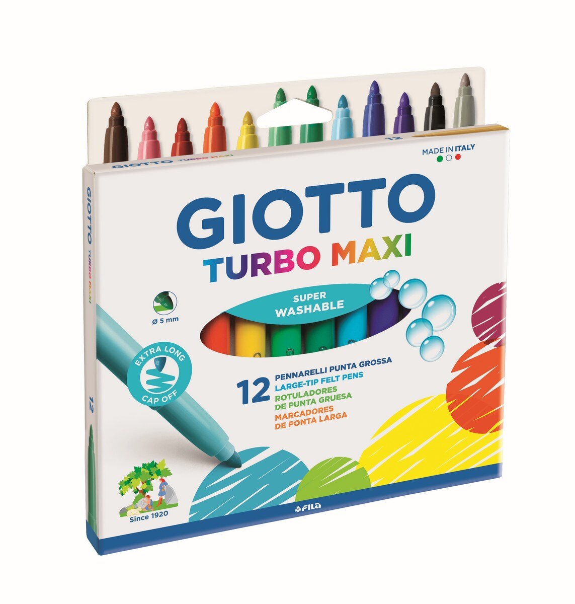 Imagem 0 de Estojo de 12 Canetas de Feltro Turbo Maxi