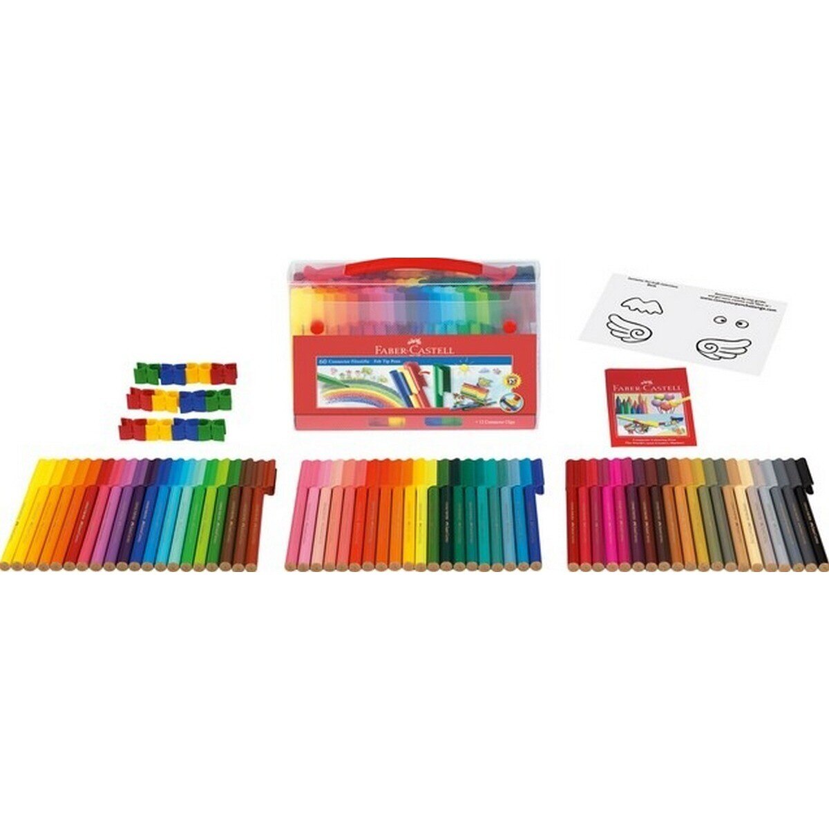 Maleta de 60 Marcadores Connector Faber-Castell 2