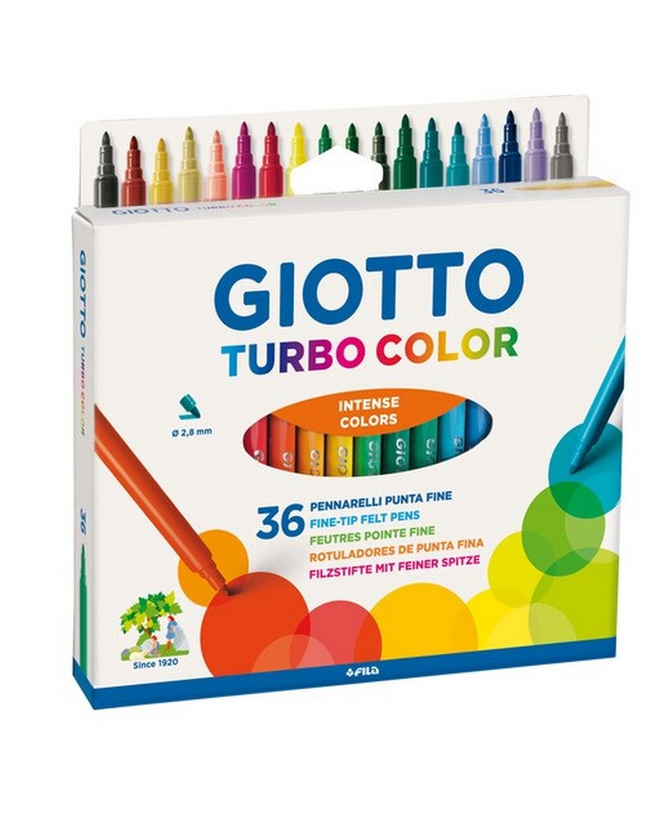 Estojo com Asa 36 Canetas de Feltro Turbo Color 1