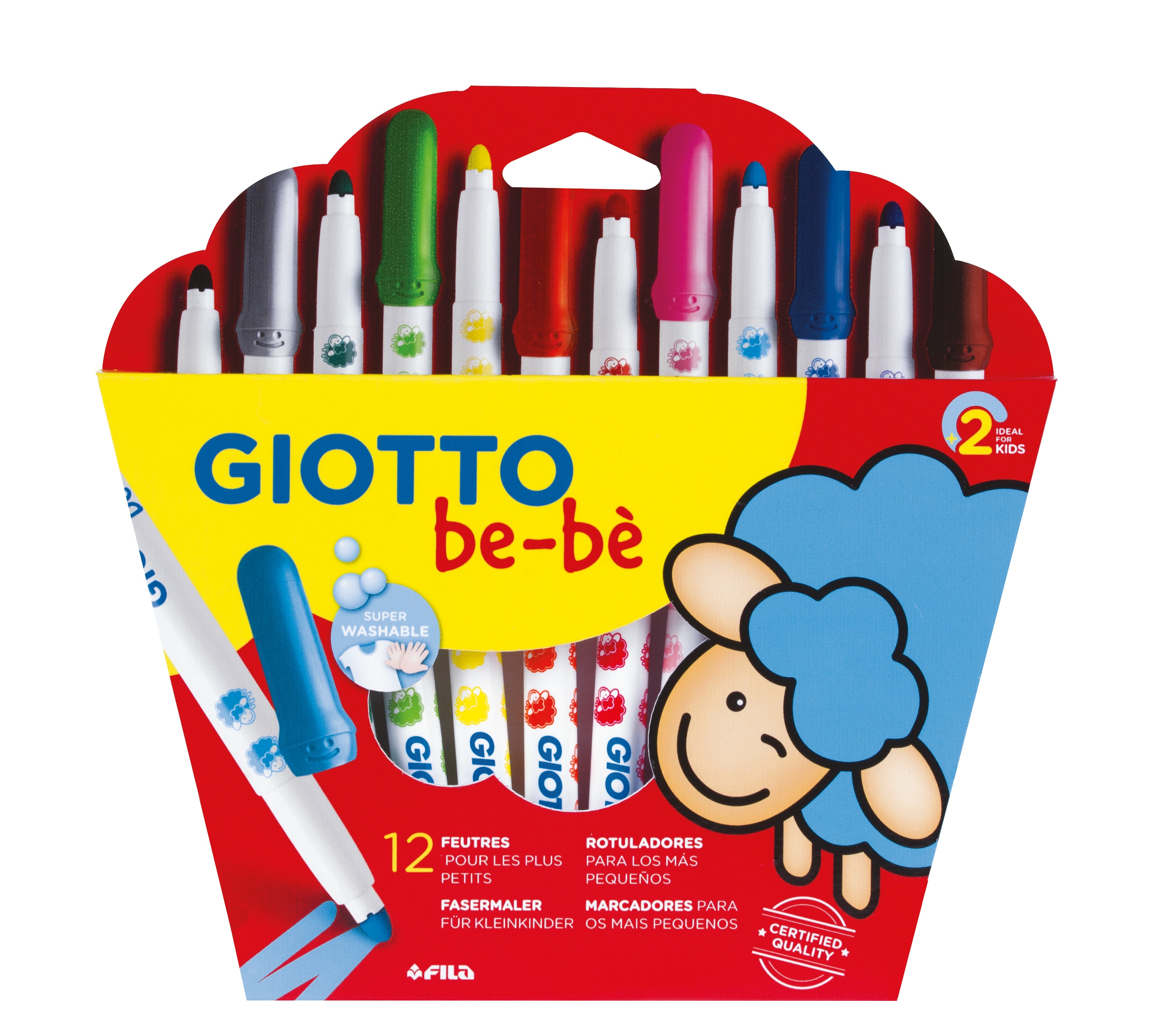 Imagem 0 de 12 Marcadores Giotto Be-Be Super 5 mm
