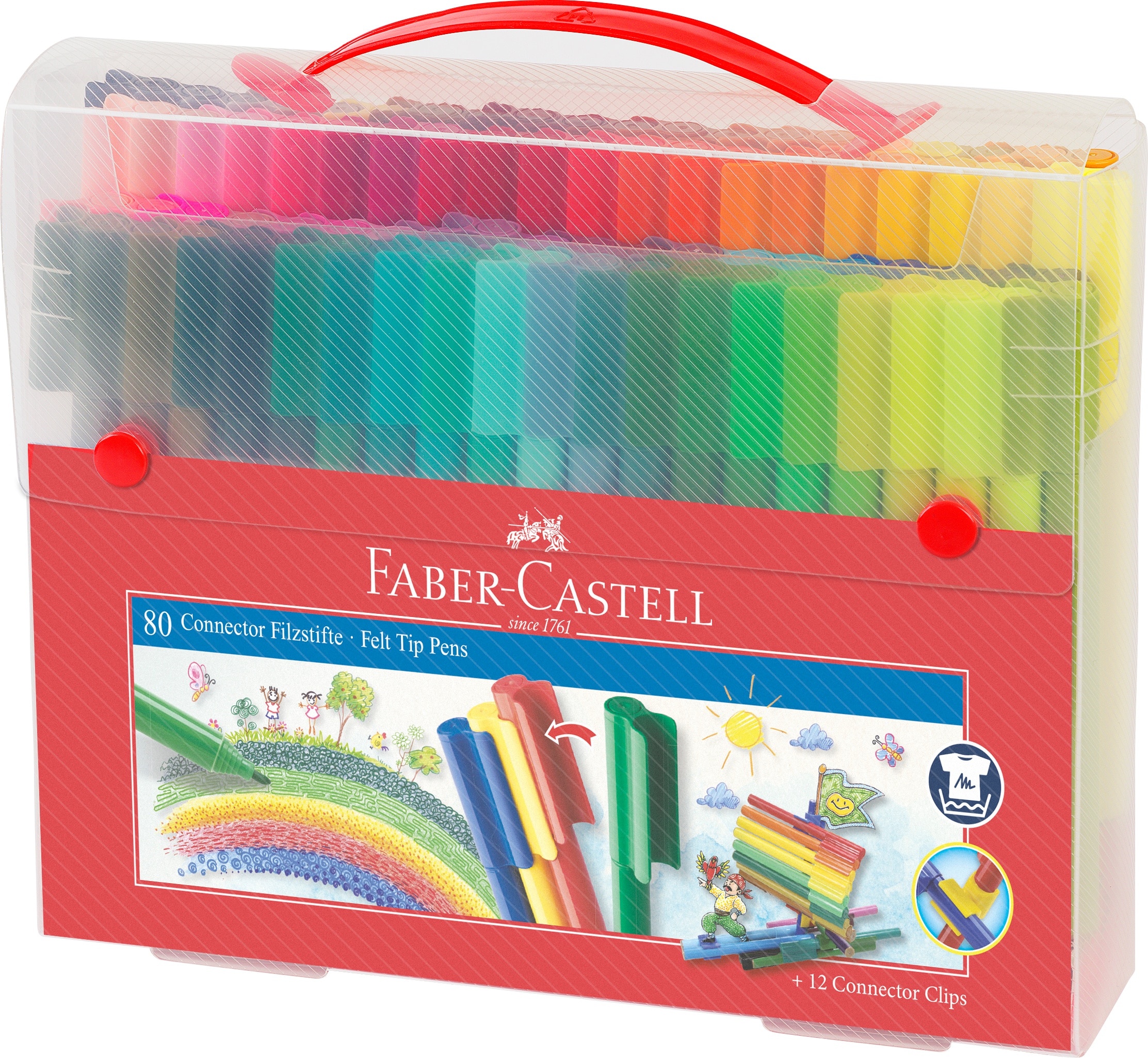 Imagem 0 de Mala com 80 Canetas de Feltro Faber Castell