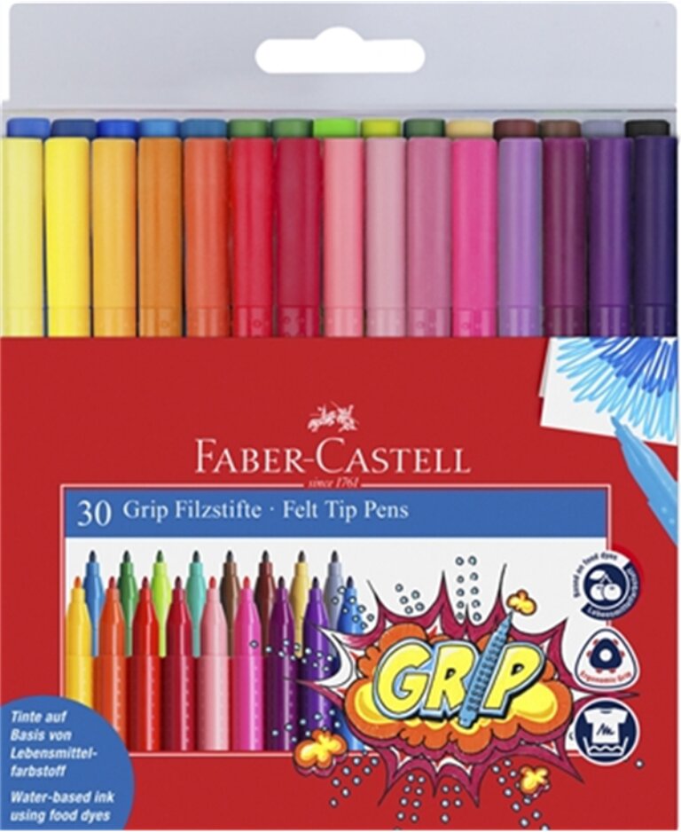 Marcadores de cor 30 unidades Faber Castell 1