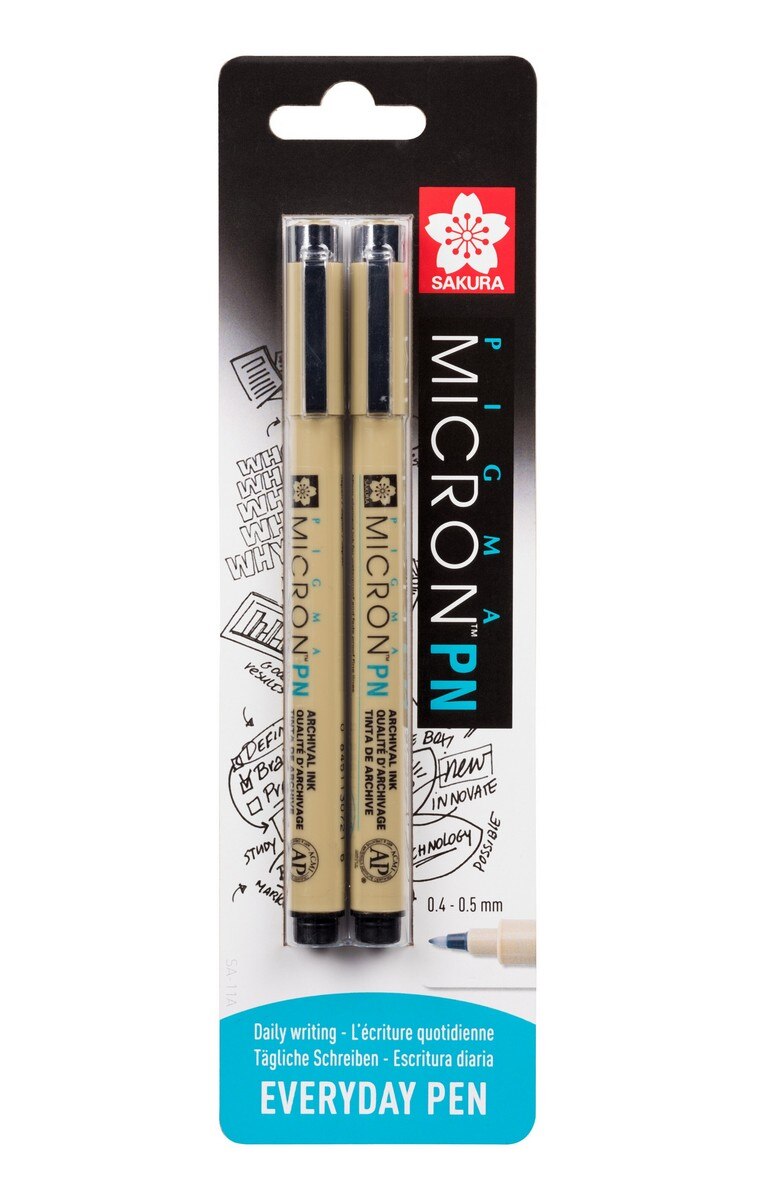 Imagem 0 de Conjunto de 2 Micron Ponta de Plástico - Preto