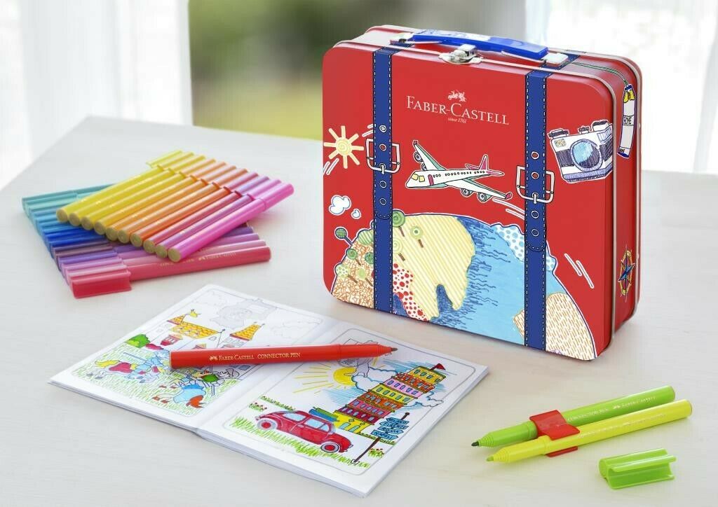 Caixa metálica de 40 lápis de cor Connect 2