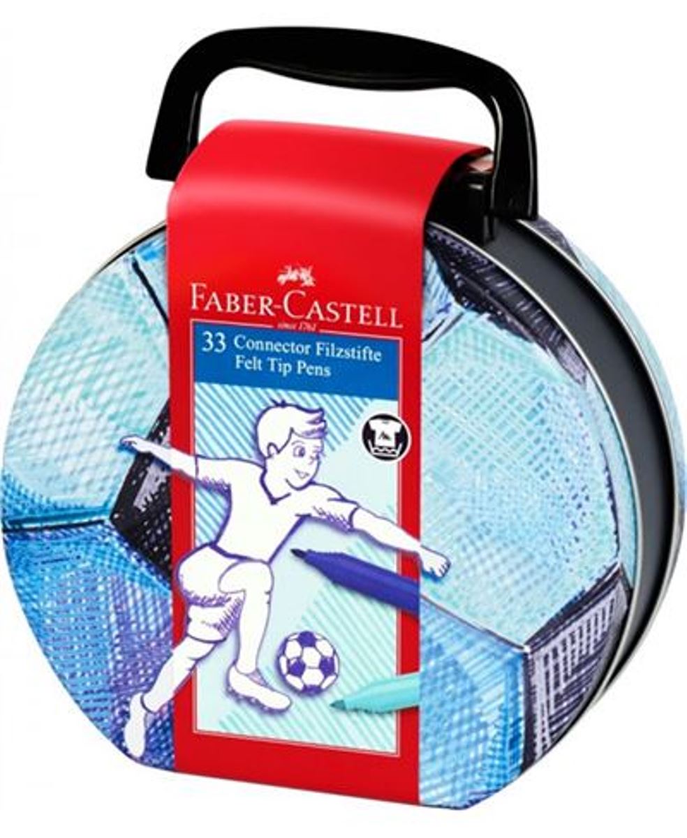 Mala de Futebol com 33 Canetas de Feltro Connector 1