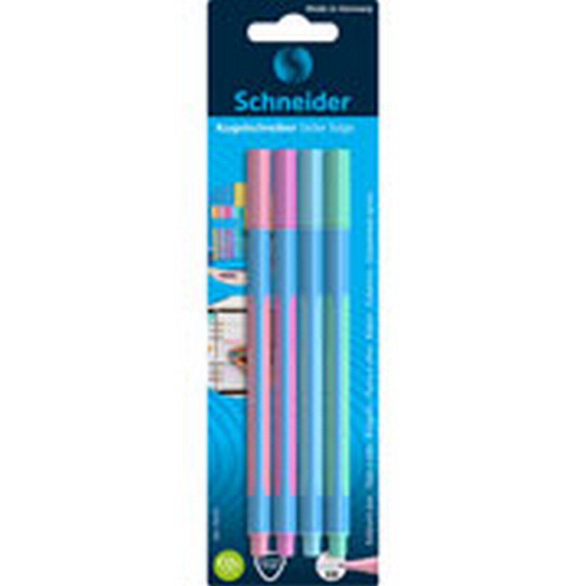 Esferográfica Schneider Slider Edge Pastel 4 unid 2