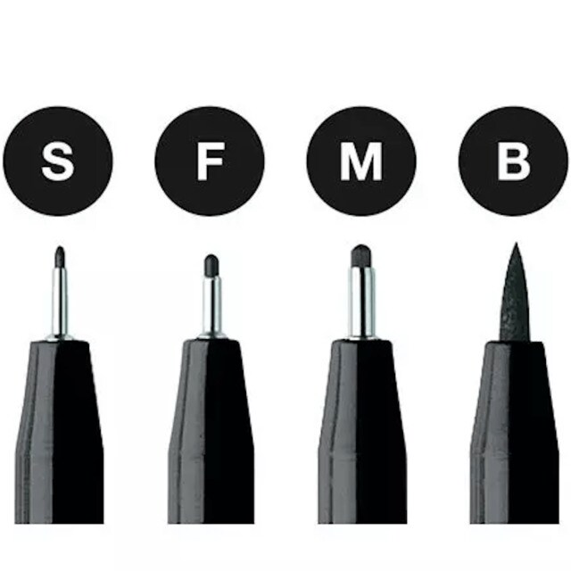 Estojo de 4 canetas de feltro PITT Artist Pen Black Faber-Castell Preto-3