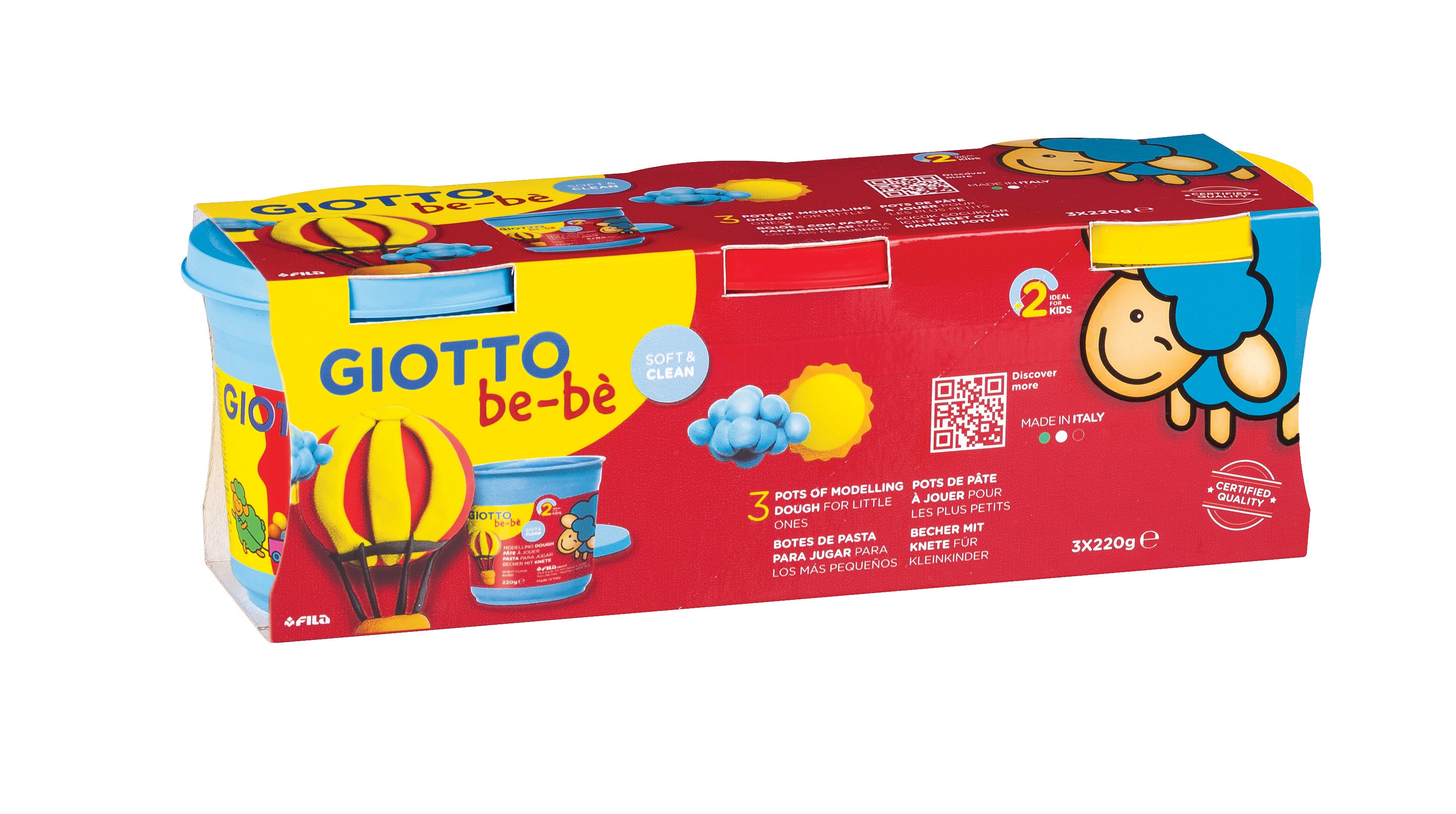 Imagem 0 de Super Pasta Para Brincar Be-Bè 3x220g. Giotto