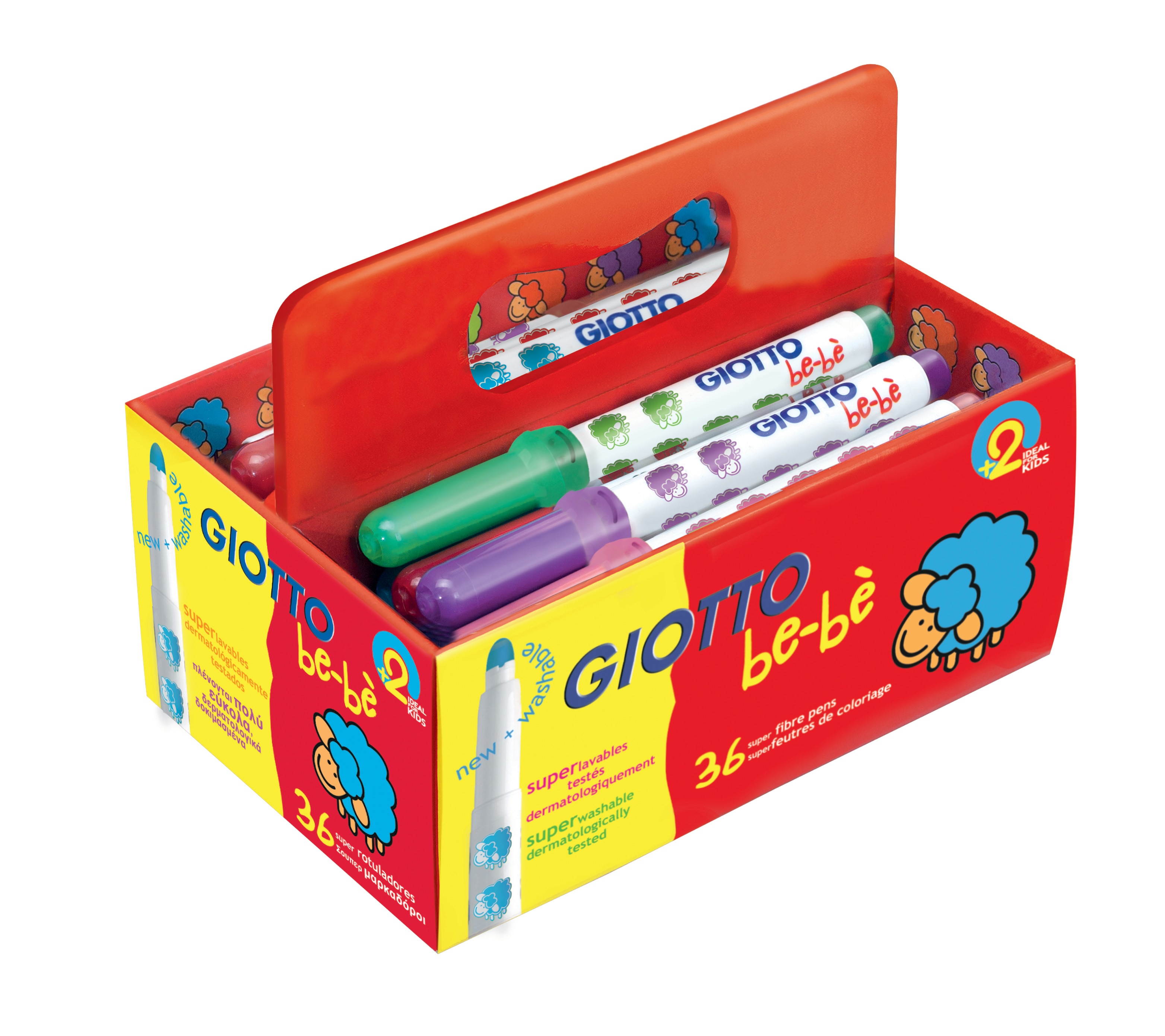 Tinta para dedos Be-Bè - 4x150 g 1
