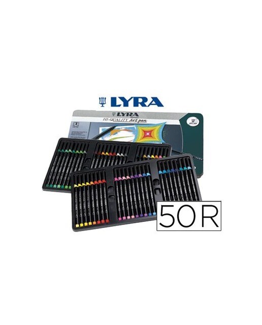 Imagem 0 de Caixa Metálica Marcadores 50 Cores Sortidas