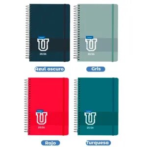 Imagem 0 de Agenda Escolar CAMPUS 2026-2027 A5 com Capa Revestida, Design Único Modelo sortido Envio Aleatório