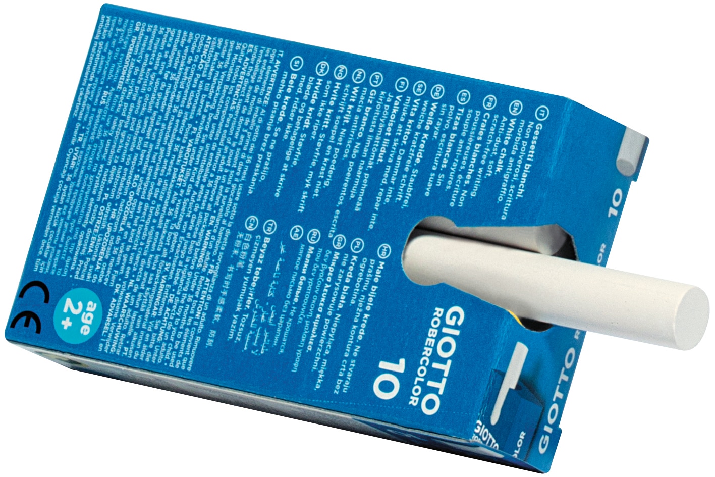 Caixa com 10 Gizes em Branco Giotto 4